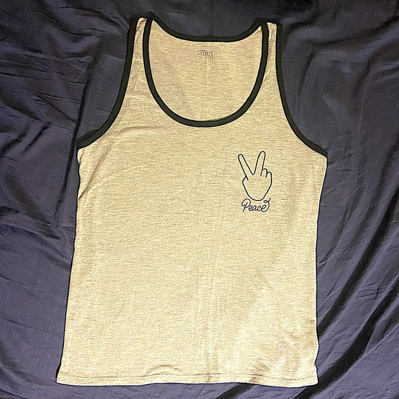 Peace Sign Tank Top Large - Picture 1 of 1